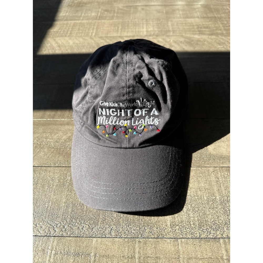 "Give Kids the world village night of a million lights" gray baseball cap